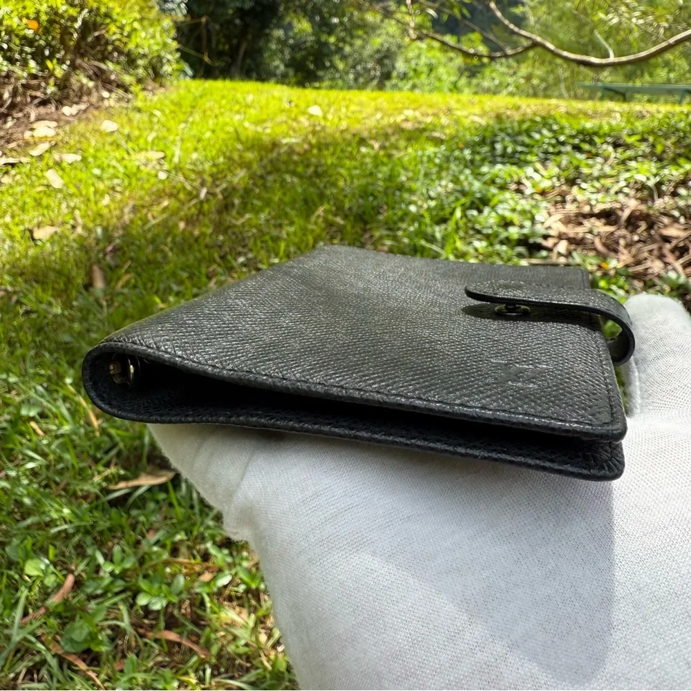 Louis Vuitton Taiga Leather Agenda Notebook Cover Agenda PM Authentic